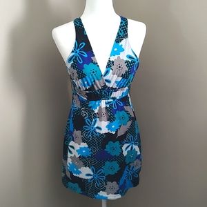 Floral Halter Top with Cinch Waist
